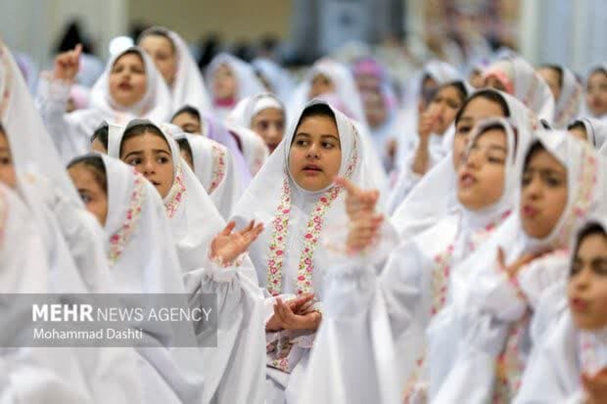 جشن روزه اولی ۲ هزار دانش آموز دختر اردبیلی