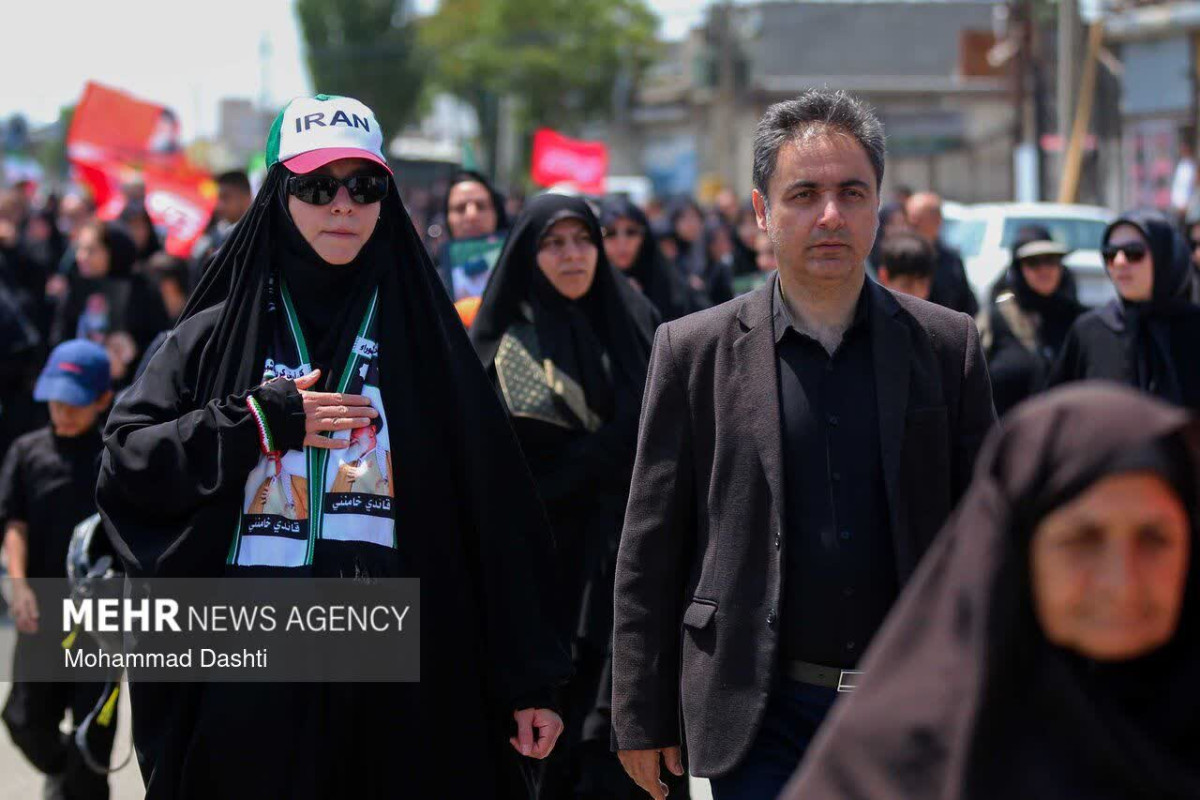 مراسم جاماندگان تشییع آقای شهید ایران با حضور مردم ولایی و انقلابی اردبیل