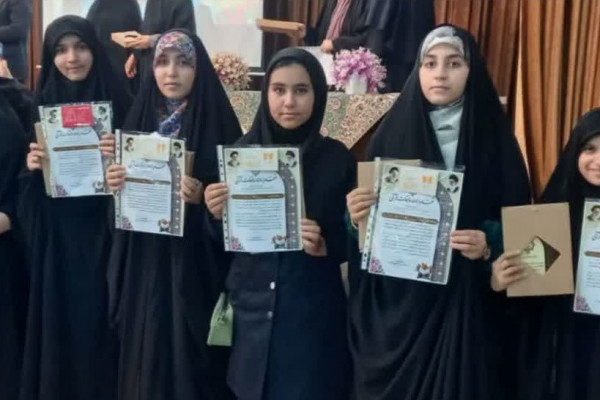 از پنج دانش آموز مدرسه صدرا شوشتر تقدیر شد